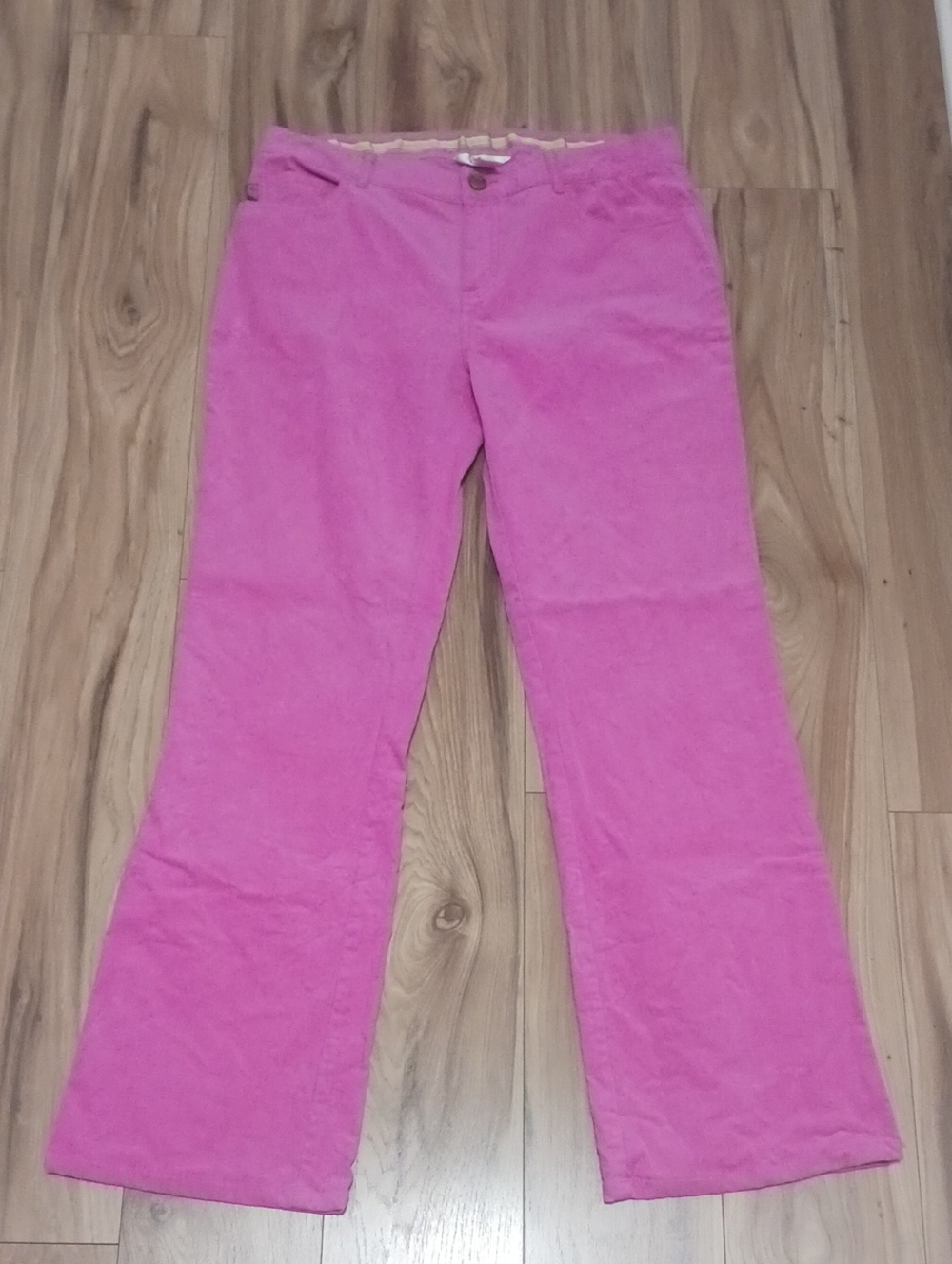 Women's Magenta Straight-Leg Pants